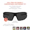 Ergodyne SKOLL, Safety Glasses, Anti-Scratch & Fog-Off+, Smoke Lens, Matte Black Frame, Half-Frame SKOLL-AFAS - alternate 4